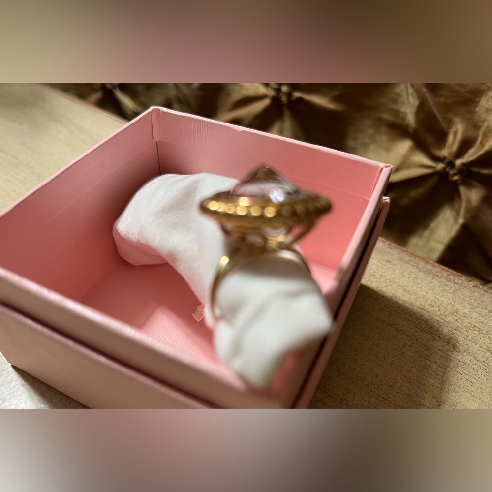 Pink Amethyst Rose de France NWT 14k Gold Ring 💕 - Picture 3 of 15